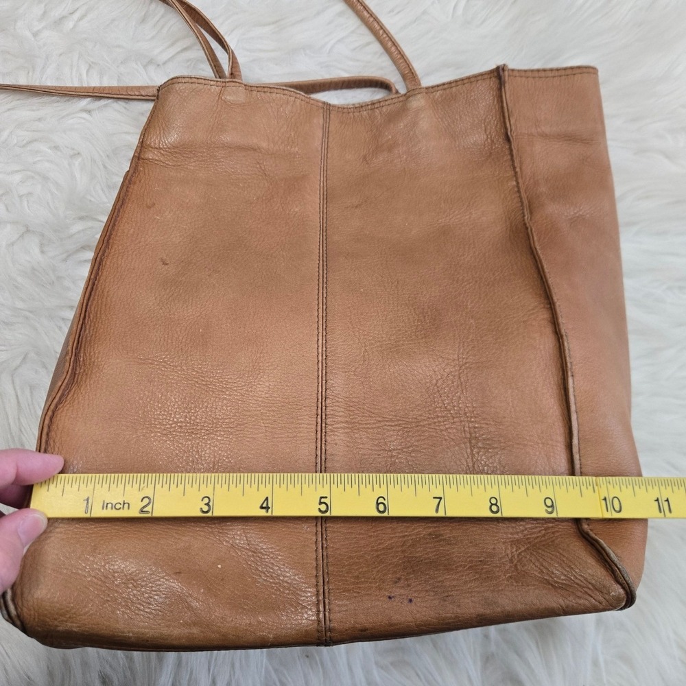 Hobo International Tan Leather Tote Bag Vintage Shoulder Bag Brown - Picture 12 of 14